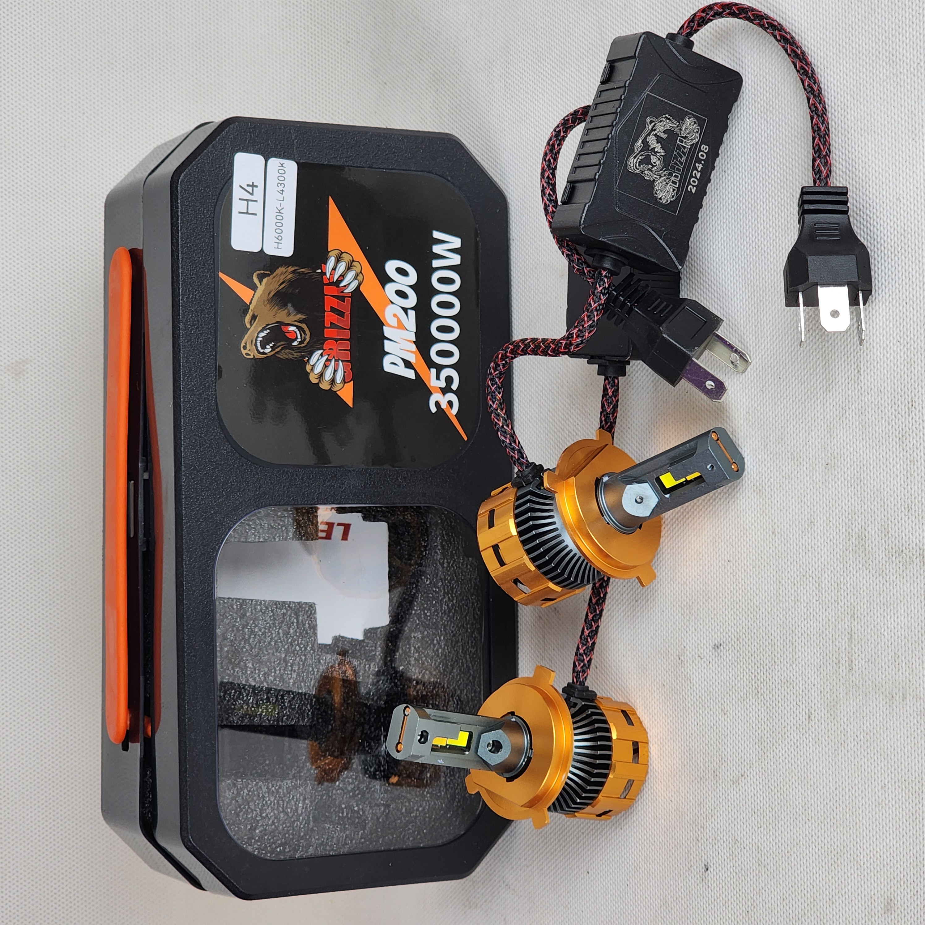 هدلایت g24 TITANIUM دو رنگ پایه ۴ پایین فابریک بالا سفید