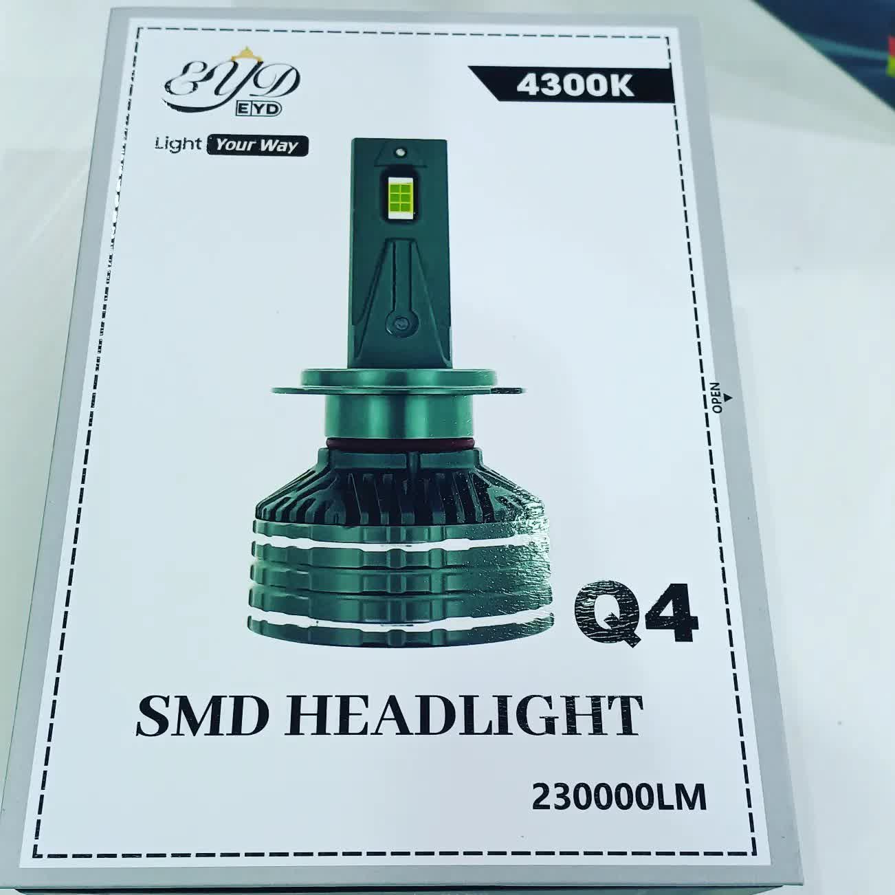 هدلایت EYD مدل Q4 پایه H4 نور پایین فابریک و بالا سفید