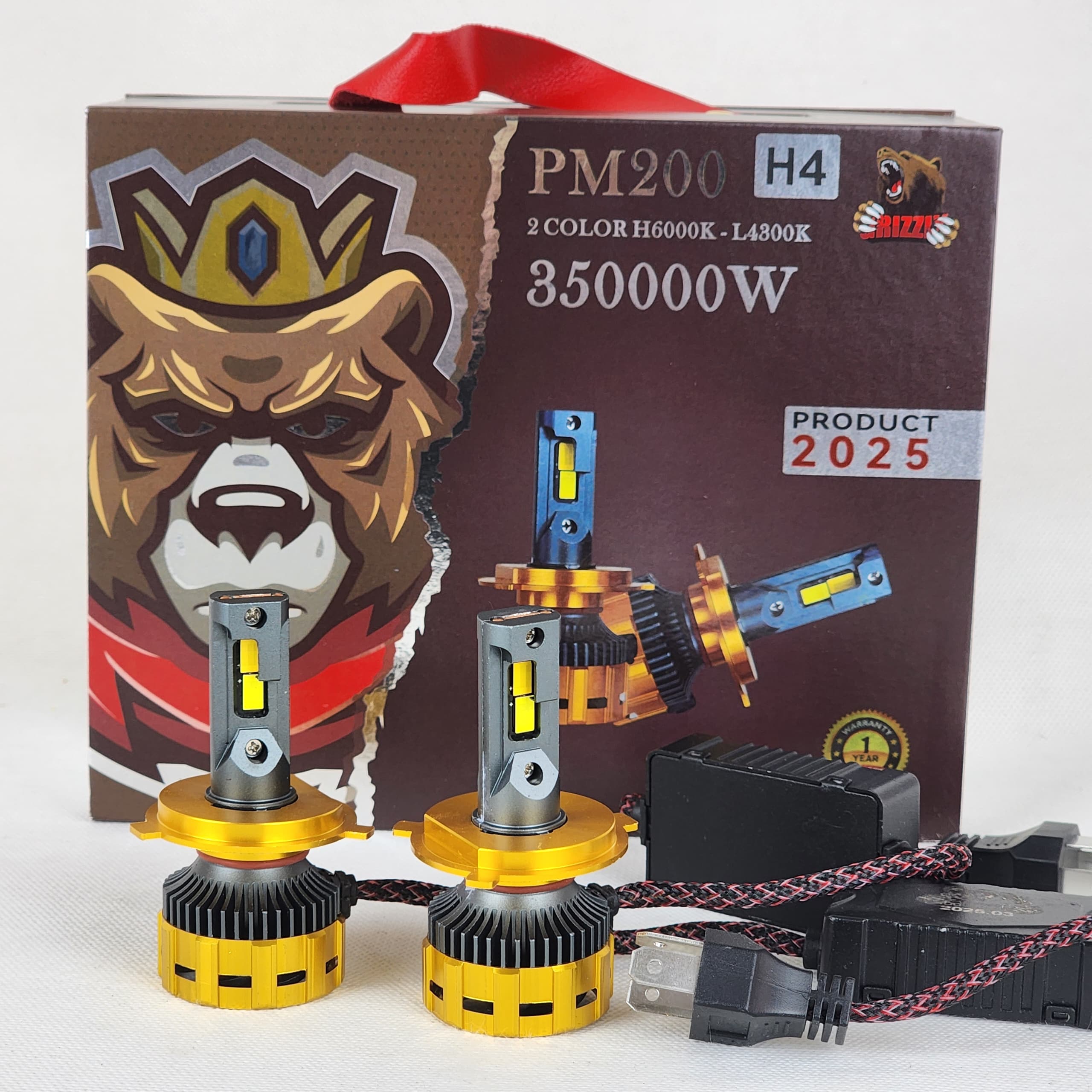 هدلایت دو رنگ پایه ۴ ۱۳۰ واتی مدل pm200 HM